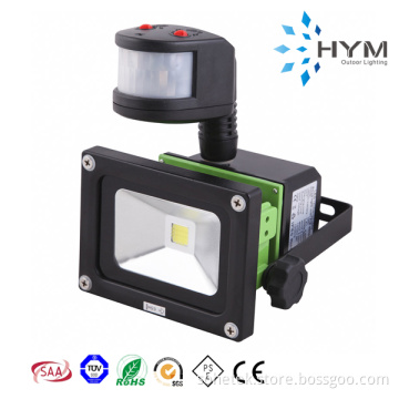 Outdoor COB LED Flood Light with PIR Motion Sensor SAA Approval (10W-50W)